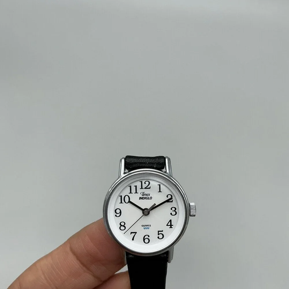 Vintage Timex Easy Reader Indiglo Womens Watch 23mm Leather New Battery